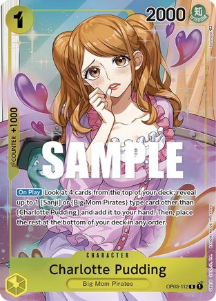 Charlotte Pudding (Alternate Art) [OP03-112] One Piece - Pillars of Strength - Single Cards