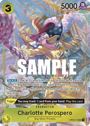 Charlotte Perospero (Alternate Art) [OP03-113] One Piece - Pillars of Strength - Single Cards