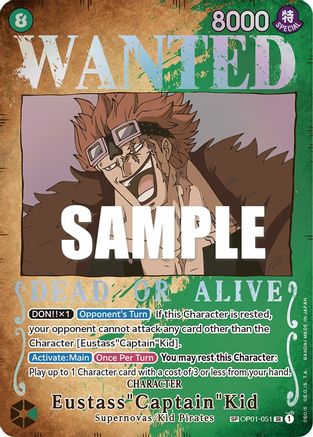 Eustass"Captain"Kid (Wanted Poster) [OP01-051] One Piece - Pillars of Strength - Single Cards