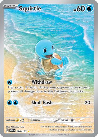 Squirtle - 170/165 Pokemon SV: Scarlet and Violet 151 - Single Cards