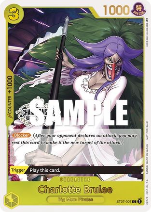 Charlotte Brulee (Store Championship Participation Pack) (ST07-007) - One Piece Promotion Cards - Single Cards