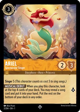 Ariel - Spectacular Singer (2/204) - The First Chapter - Lorcana - Single Cards