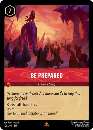 Be Prepared (128/204) - The First Chapter Cold Foil - Lorcana - Single Cards