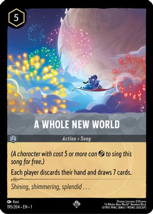 A Whole New World (195/204) - The First Chapter - Lorcana - Single Cards