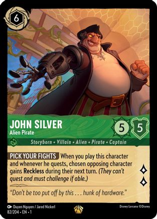 John Silver - Alien Pirate (82/204) - The First Chapter - Lorcana - Single Cards