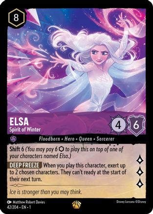 Elsa - Spirit of Winter (42/204) - The First Chapter - Lorcana - Single Cards