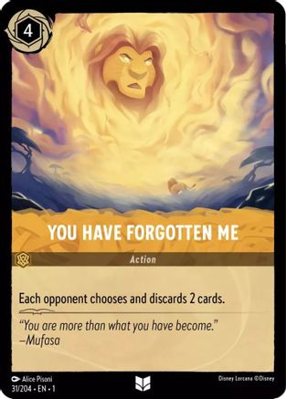 You Have Forgotten Me (31/204) - The First Chapter Cold Foil - Lorcana - Single Cards
