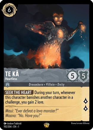 Te Ka - Heartless (192/204) - The First Chapter - Lorcana - Single Cards