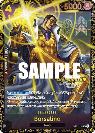 Borsalino (Championship 2023) (OP02-114) - One Piece Promotion Cards - Single Cards