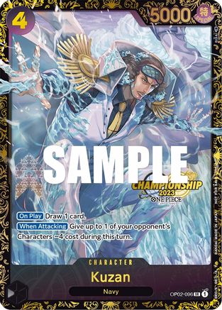 Kuzan (Championship 2023) (OP02-096) - One Piece Promotion Cards - Single Cards