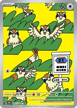Pidgey - 207/197 (207) [SV03] Pokemon SV03: Obsidian Flames - Single Cards