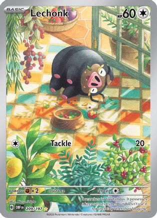 Lechonk - 209/197 (209) [SV03] Pokemon SV03: Obsidian Flames - Single Cards