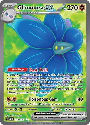 Glimmora ex - 213/197 (213) [SV03] Pokemon SV03: Obsidian Flames - Single Cards