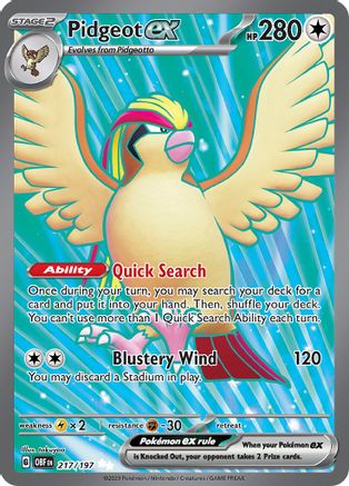 Pidgeot ex - 217/197 (217) [SV03] Pokemon SV03: Obsidian Flames - Single Cards