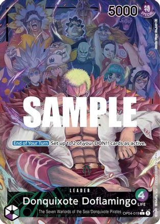Donquixote Doflamingo (019) (Alternate Art) [OP04-019] One Piece - Kingdoms of Intrigue - Single Cards