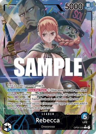 Rebecca (039) (Alternate Art) [OP04-039] One Piece - Kingdoms of Intrigue - Single Cards