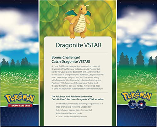 Pokemon TCG: Pokemon GO Premier Deck Holder Collection Dragonite VSTAR … - 2