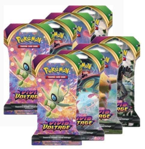 Pokemon Sword and Shield Vivid Voltage Sleeved Boosters - 8 Random Packs - 2