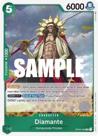 Diamante [OP04-028] One Piece - Kingdoms of Intrigue - Single Cards