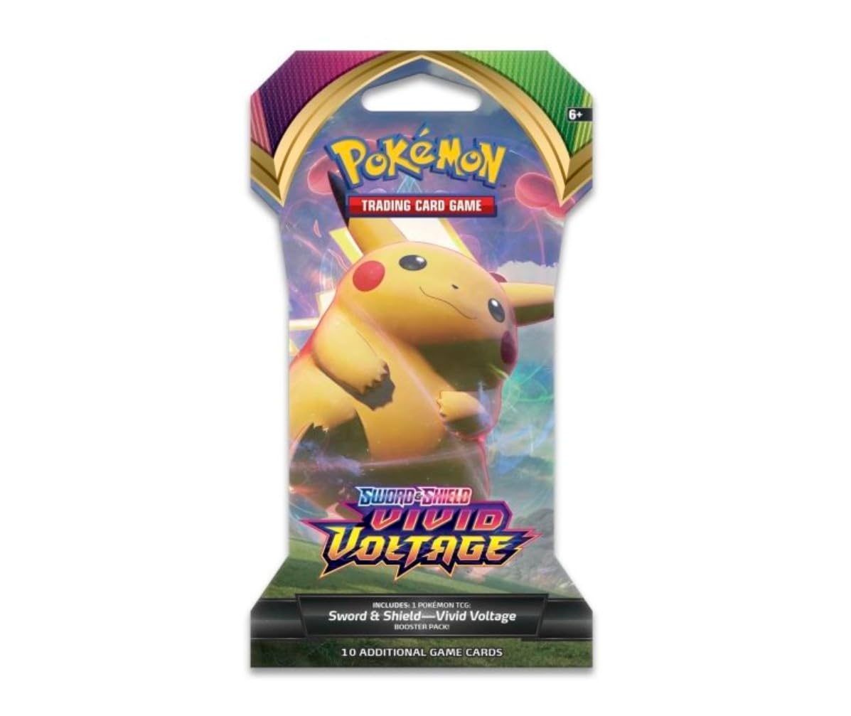Pokemon Sword & Shield Vivid Voltage Sleeved Booster | Pikachu