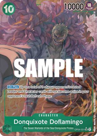 Donquixote Doflamingo (031) (Alternate Art) [OP04-031] One Piece - Kingdoms of Intrigue - Single Cards