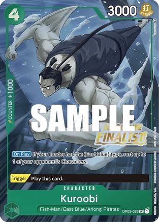 Kuroobi (Online Regional 2023) [Finalist] (OP03-026) - One Piece Promotion Cards - Single Cards