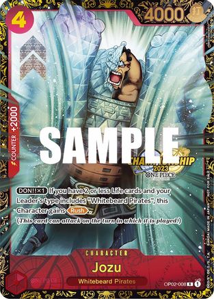 Jozu (Championship 2023) (OP02-008) - One Piece Promotion Cards - Single Cards