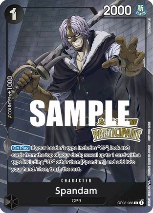 Spandam (Offline Regional 2023) [Participant] (OP03-086) [OP-PR] - Single Cards