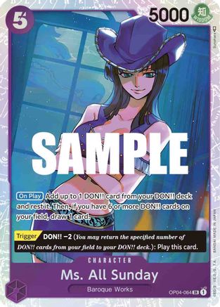 Ms. All Sunday [OP04-064] One Piece - Kingdoms of Intrigue - Single Cards