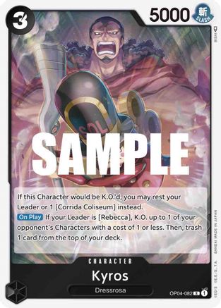 Kyros [OP04-082] One Piece - Kingdoms of Intrigue - Single Cards
