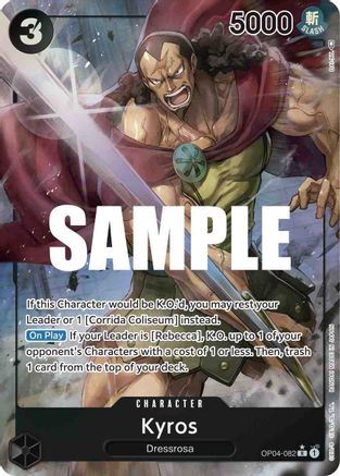 Kyros (Alternate Art) [OP04-082] One Piece - Kingdoms of Intrigue - Single Cards