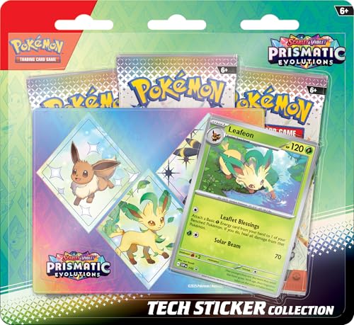 Pokemon TCG Scarlet and Violet 8.5 Prismatic Evolutions Tech Sticker Collection (Random Promo) - 7