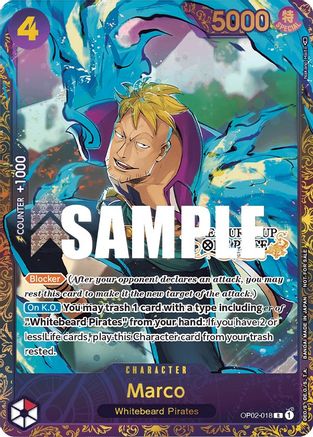Marco (Treasure Cup) (OP02-018) - One Piece Promotion Cards - Single Cards