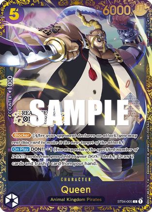 Queen (Treasure Cup) (ST04-005) - One Piece Promotion Cards - Single Cards