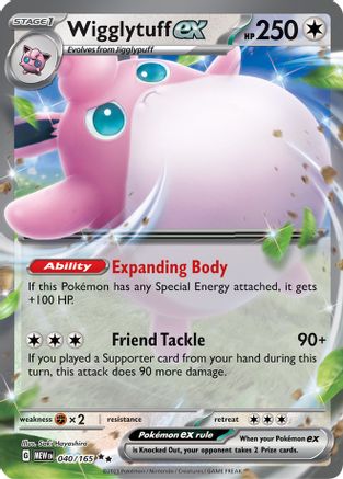 Wigglytuff ex - 040/165 Pokemon SV: Scarlet and Violet 151 - Single Cards