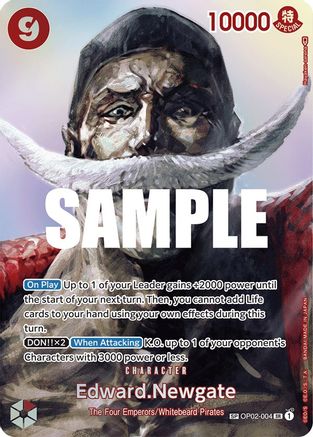 Edward.Newgate (SP) [OP02-004] One Piece - Kingdoms of Intrigue - Single Cards