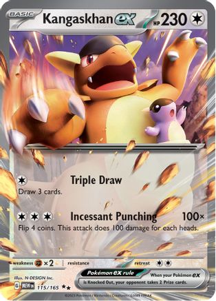 Kangaskhan ex - 115/165 Pokemon SV: Scarlet and Violet 151 - Single Cards