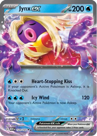 Jynx ex - 124/165 Pokemon SV: Scarlet and Violet 151 - Single Cards