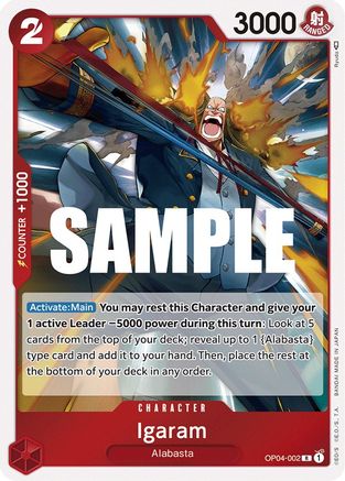 Igaram [OP04-002] One Piece - Kingdoms of Intrigue - Single Cards