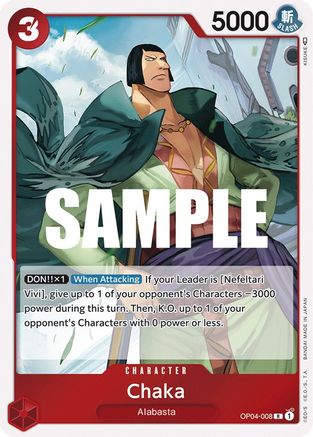 Chaka [OP04-008] One Piece - Kingdoms of Intrigue - Single Cards