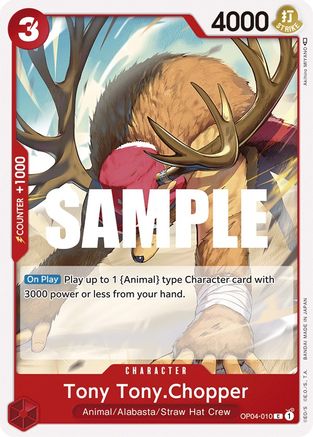 Tony TonyChopper (OP04-010) One Piece - Kingdoms of Intrigue - Single Cards