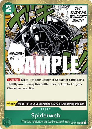 Spiderweb [OP04-035] One Piece - Kingdoms of Intrigue - Single Cards