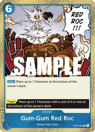 Gum-Gum Red Roc [OP04-056] One Piece - Kingdoms of Intrigue - Single Cards