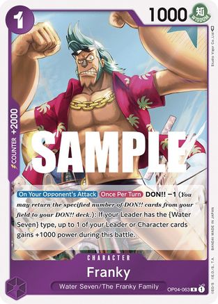 Franky [OP04-063] One Piece - Kingdoms of Intrigue - Single Cards