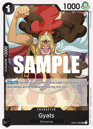 Gyats (OP04-080) One Piece - Kingdoms of Intrigue - Single Cards