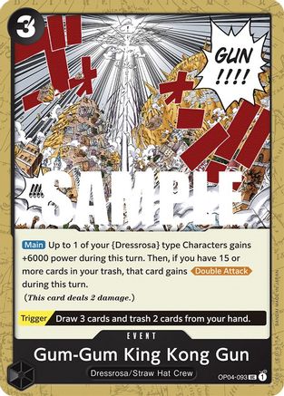 Gum Gum King Kong Gun (OP04-093) One Piece - Kingdoms of Intrigue - Single Cards