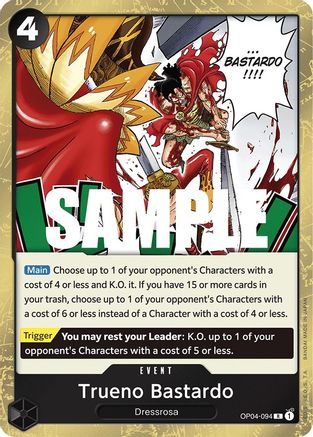 Trueno Bastardo [OP04-094] One Piece - Kingdoms of Intrigue - Single Cards
