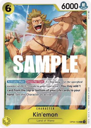 Kin'emon [OP04-102] One Piece - Kingdoms of Intrigue - Single Cards