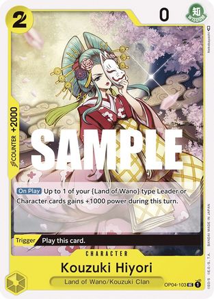 Kouzuki Hiyori (OP04-103) One Piece - Kingdoms of Intrigue - Single Cards