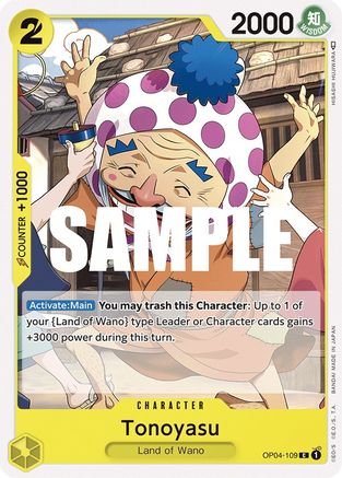 Tonoyasu (OP04-109) One Piece - Kingdoms of Intrigue - Single Cards